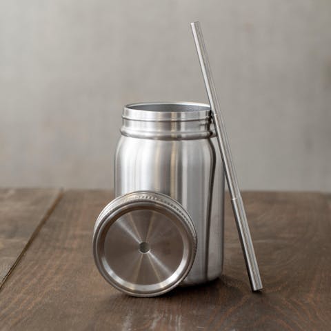 12oz Mason Jar (Stainless Steel) - Ninja Transfers