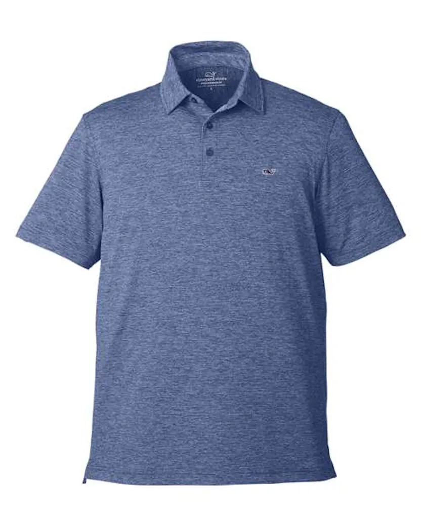 vineyard vines G011146 Men's Destin Stripe Sankaty Polo