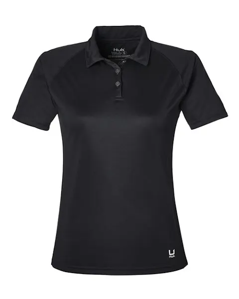 HUK H612L03 Womens LoPro Solid Performance Polo