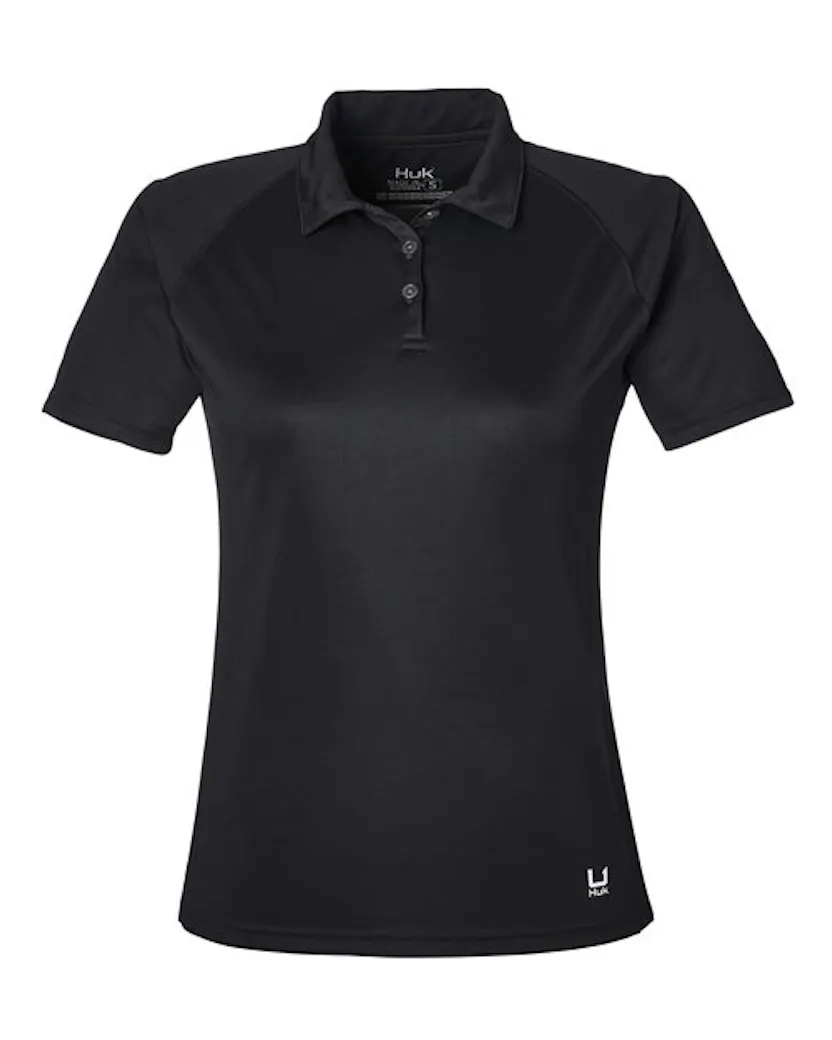 HUK H612L03 Womens LoPro Solid Performance Polo