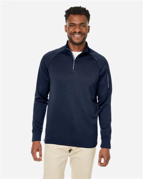 CORE365 CE801 Unisex Fusion ChromaSoft Fleece Quarter-Zip Pullover