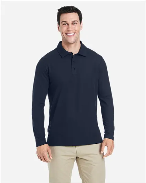 CORE365 CE112L Men's Fusion ChromaSoft Long Sleeve Pique Polo