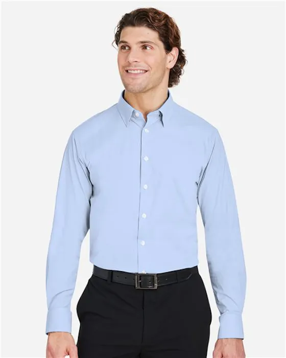 Devon & Jones DG537 Men's CrownLux Performance Microstripe Dress Shirt