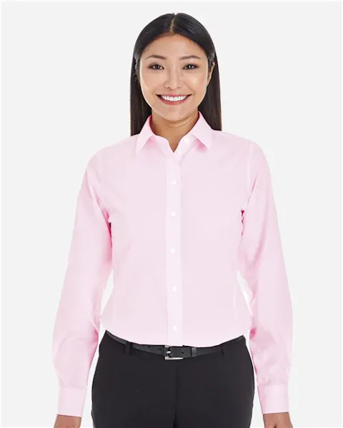 Devon & Jones DG534W Women's Crown Collection Striped Woven Dress Shirt