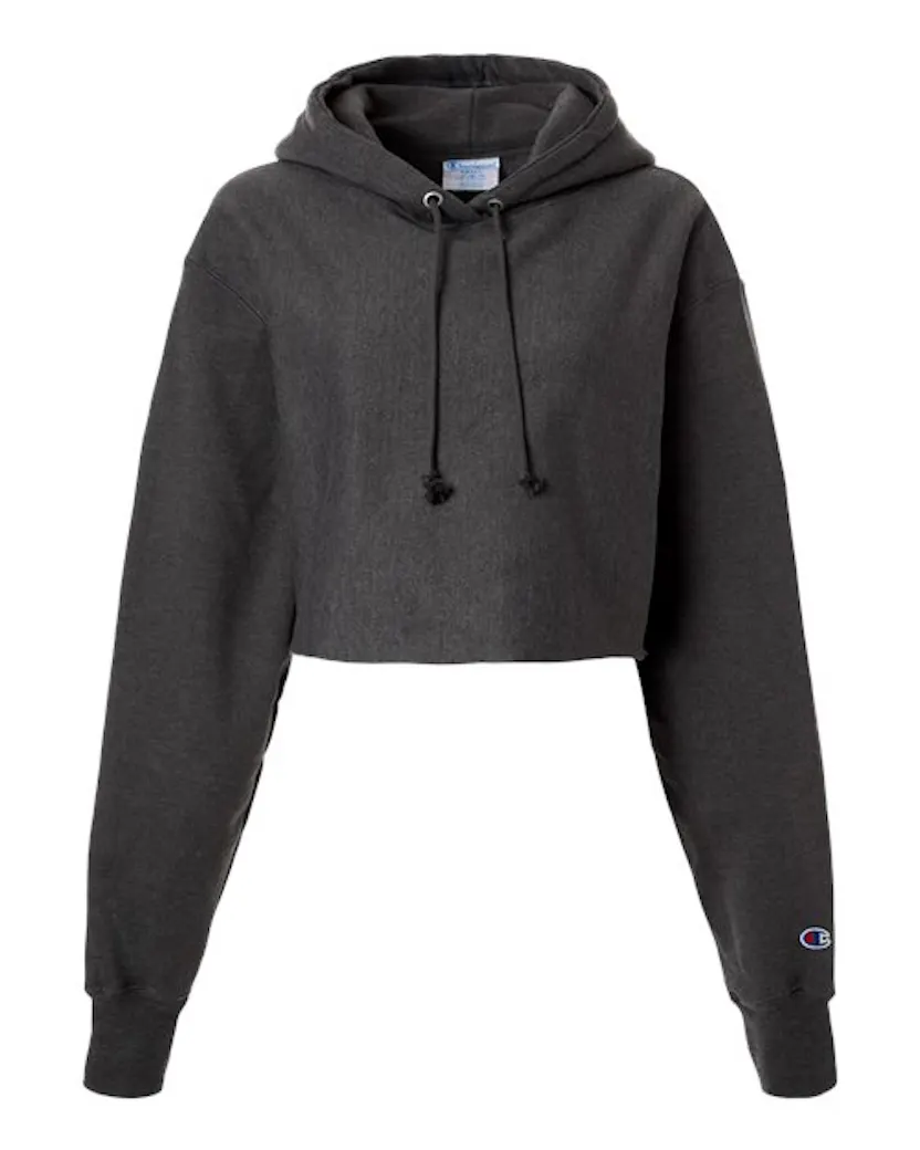 Champion RW01W Women's Reverse Weave Hooded Cropped Sweatshirt
