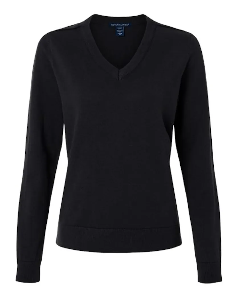 Devon & Jones DG445W Women's New Classics V-Neck Sweater