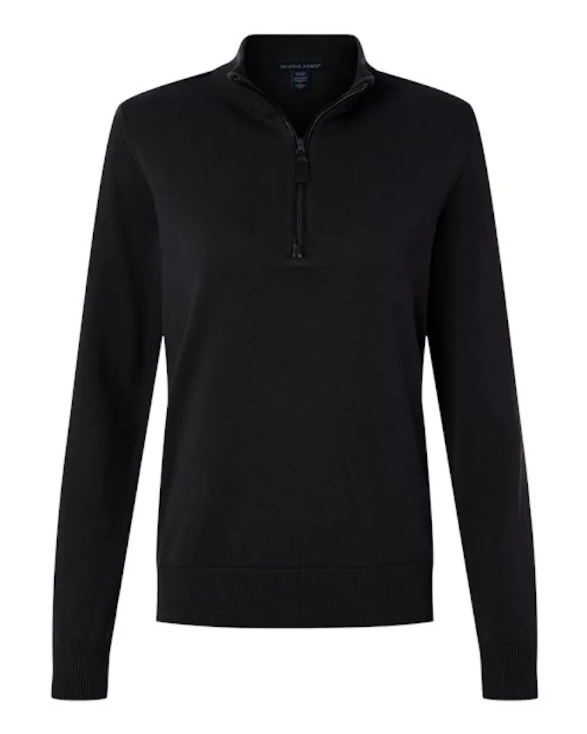 Devon & Jones DG446W Women's New Classics Quarter-Zip Sweater