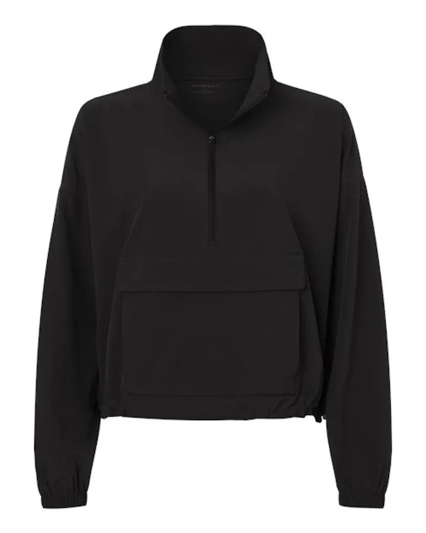 Boxercraft BW5204 Women's Stretch Woven Quarter-Zip Pullover