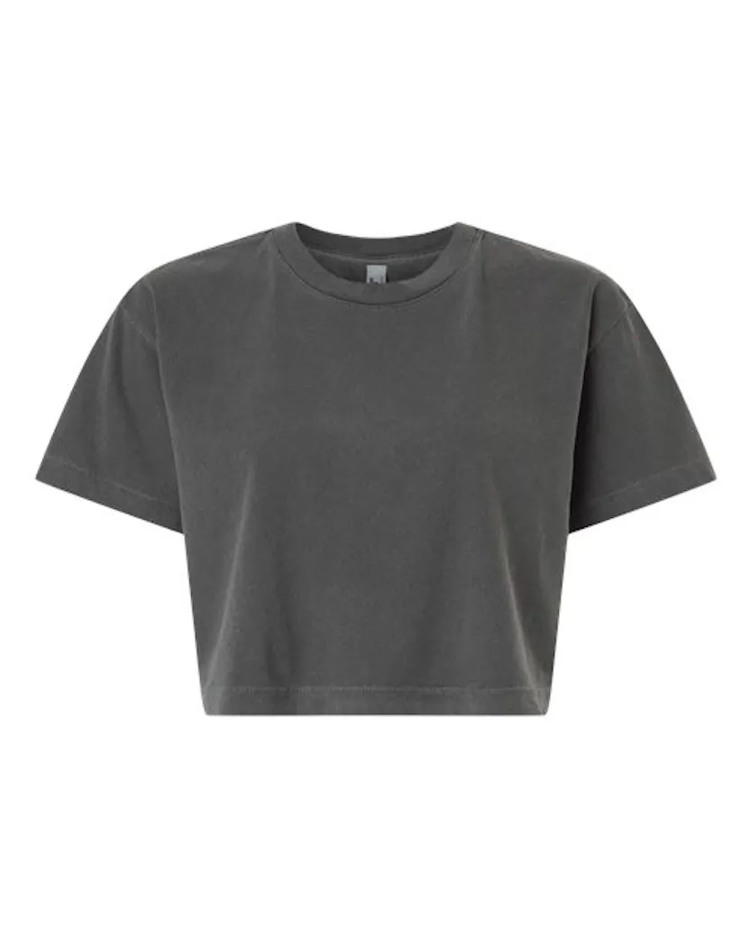 American Apparel 1302GD Women's Garment-Dyed Heavyweight Cropped Tee