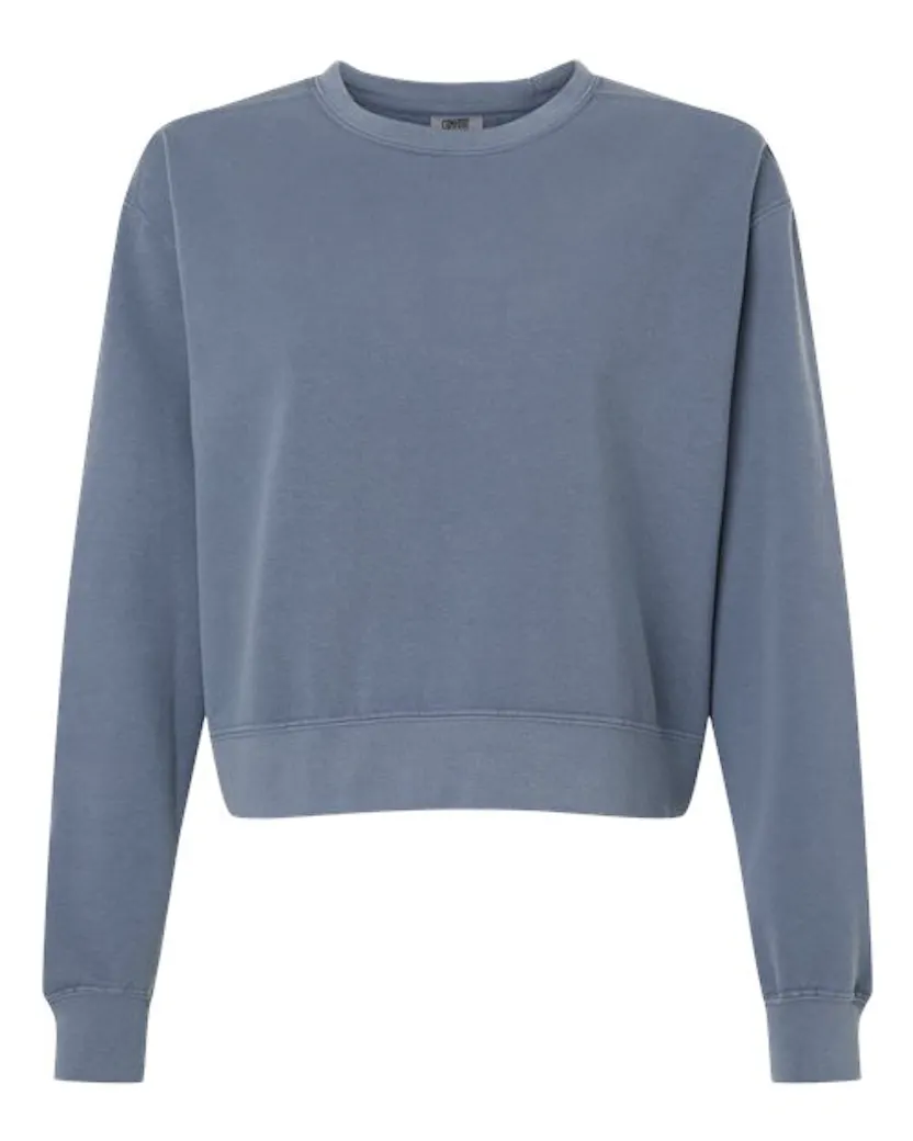 Comfort Colors 1566L Women's Garment-Dyed Mid-Length Crewneck Sweatshirt