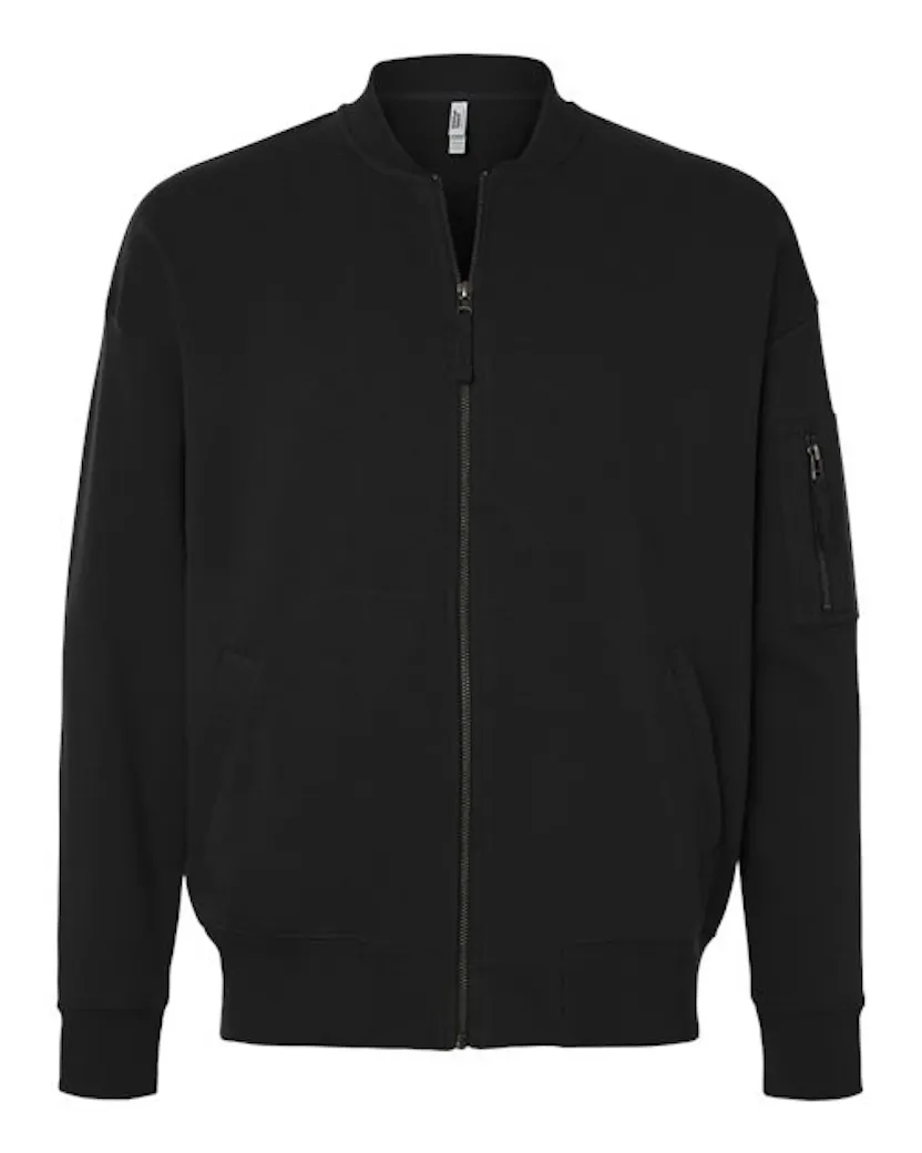 American Apparel FTJ77 Unisex French Terry Bomber Jacket