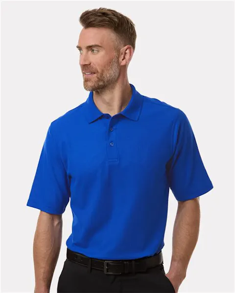 Harriton M105 Men's Maverick CVC Pique Polo