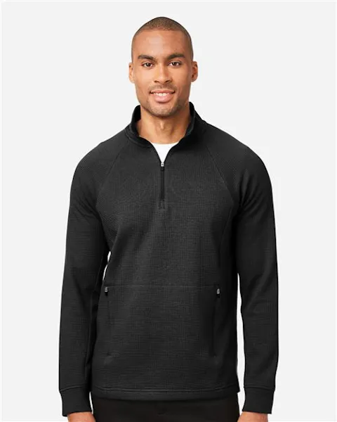 North End NE200 Men's Rhythm Waffle Quarter-Zip Pullover