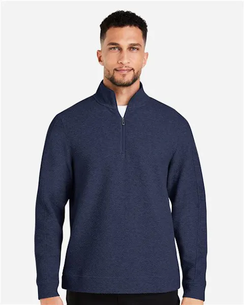 North End NE725 Men's Spirit Textured Quarter-Zip Pullover