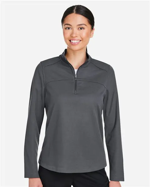 North End NE412W Women's Express Tech Performance Pique Quarter-Zip Pullover