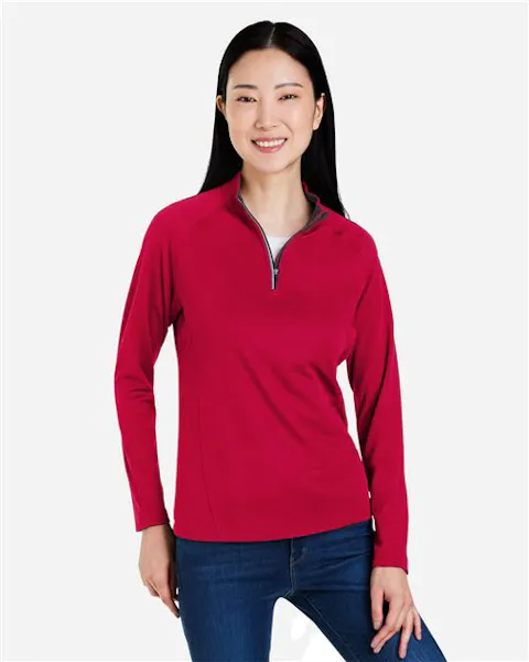CORE365 CE418W Women's Origin Performance Pique Quarter-Zip Pullover