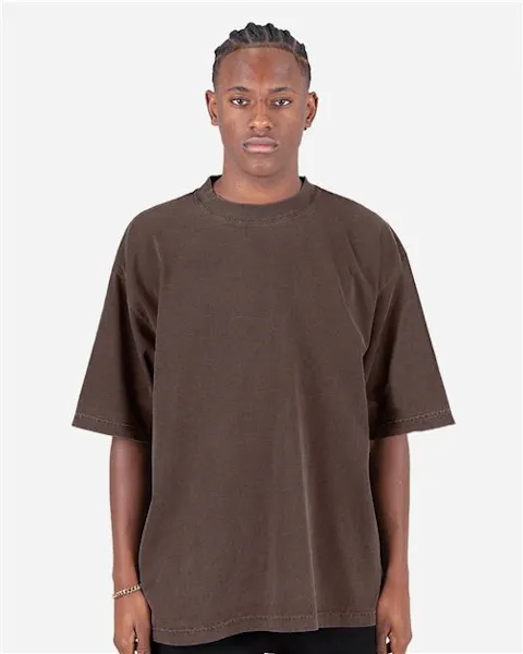 Shaka Wear SHGDD Unisex Max Heavyweight Garment-Dyed Drop Shoulder T-Shirt