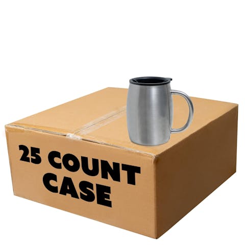 14oz Round Mug (Stainless Steel) - Ninja Transfers