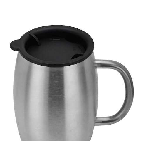 14oz Round Mug (Stainless Steel) - Ninja Transfers
