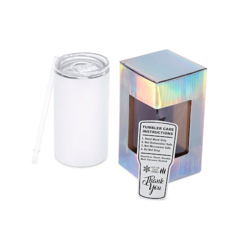 14oz Skinny Tumbler (Polycoated) - Ninja Transfers