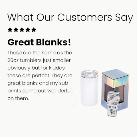 14oz Skinny Tumbler (Polycoated) - Ninja Transfers