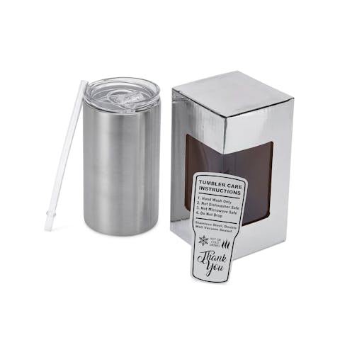 14oz Skinny Tumbler (Stainless Steel) - Ninja Transfers