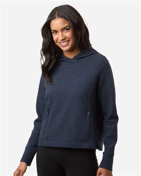North End NE729W Women's Spirit Textured Hooded Pullover