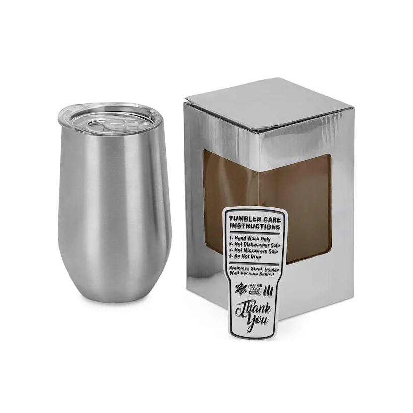 16oz Wine Tumbler (Stainless Steel) - Ninja Transfers
