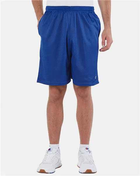 Champion S162 Unisex 9" Mesh Shorts with Pockets