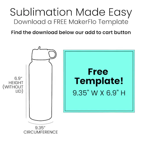 18oz Sublimation Hydro Water Bottle