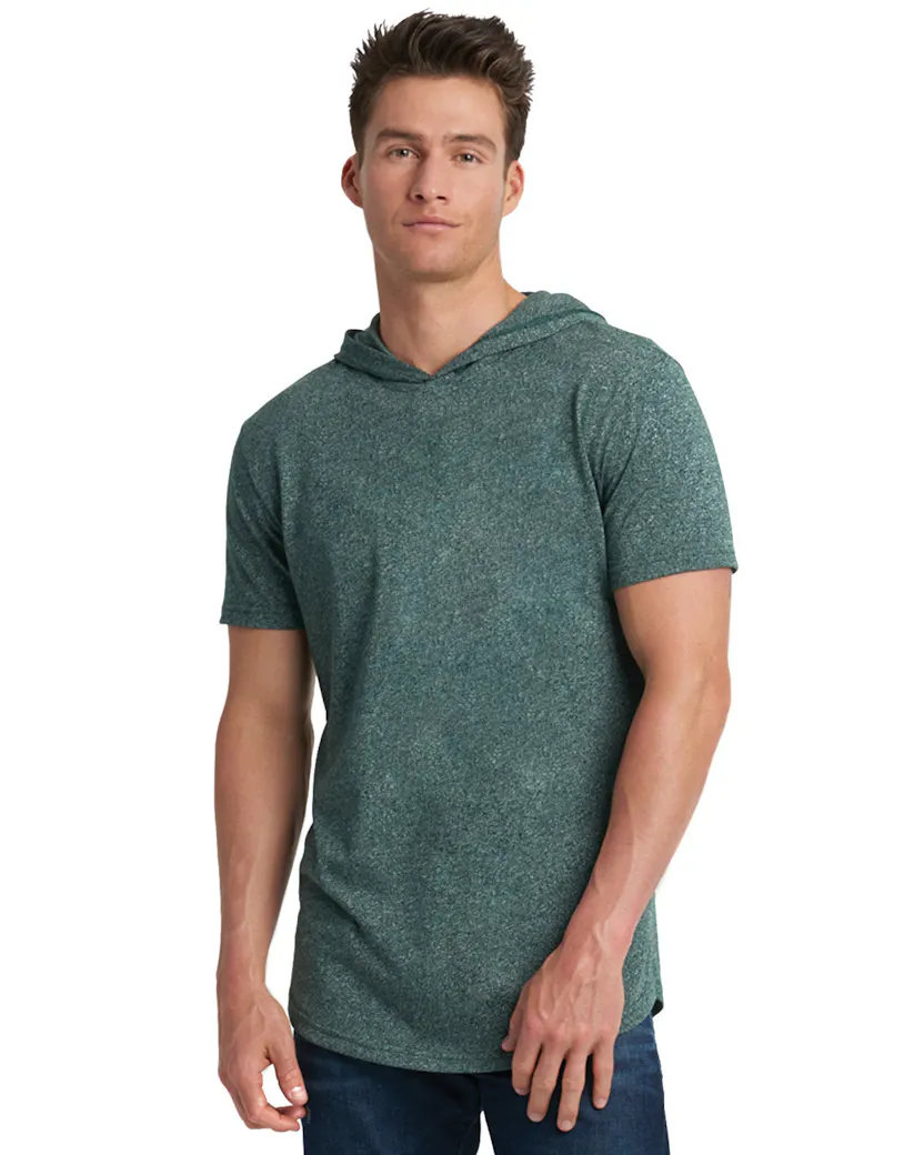 Next Level 2022 Unisex Mock Twist Short Sleeve Hoody T-Shirt
