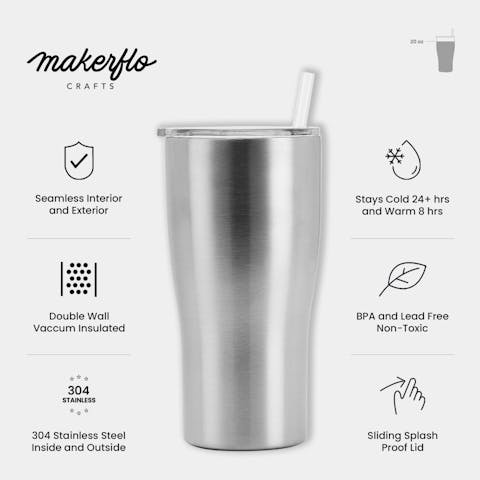 20oz Curve Tumbler (Stainless Steel) - Ninja Transfers