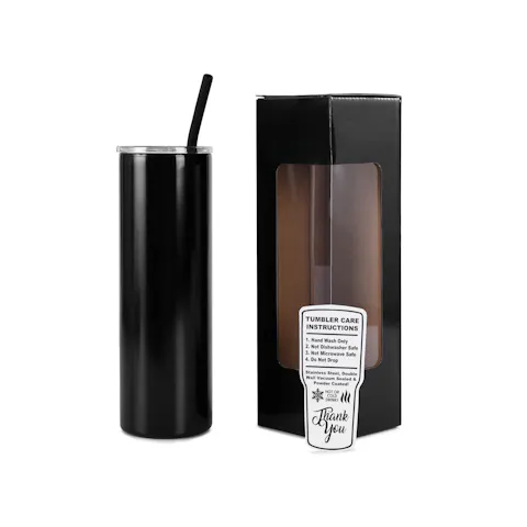 Vaso delgado de 20 oz (recubierto de polvo)