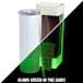 20oz Skinny Glow In The Dark, Green - Ninja Transfers