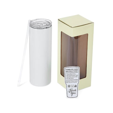 20oz Skinny Glow In The Dark, Green - Ninja Transfers