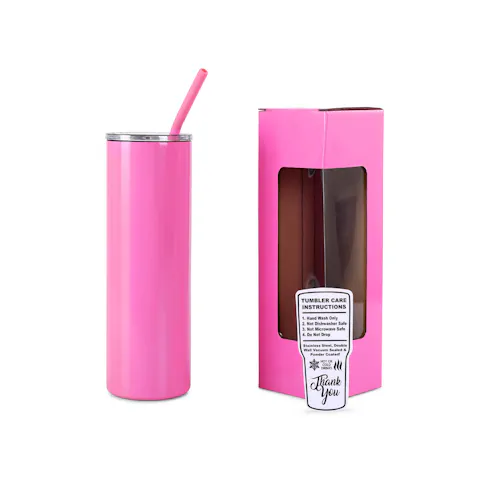 Vaso delgado de 20 oz (recubierto de polvo)