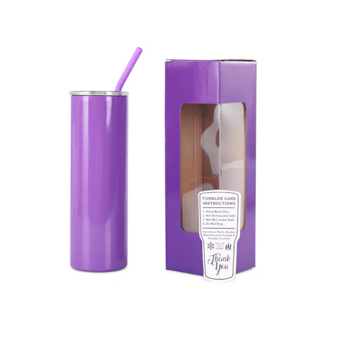 Vaso delgado de 20 oz (recubierto de polvo)