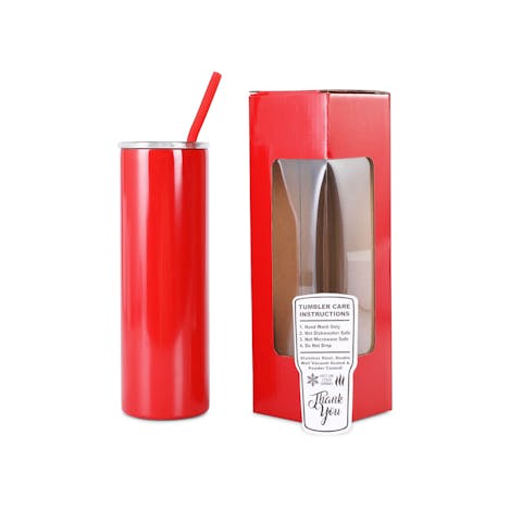 20oz Skinny Tumbler (Powder Coated)