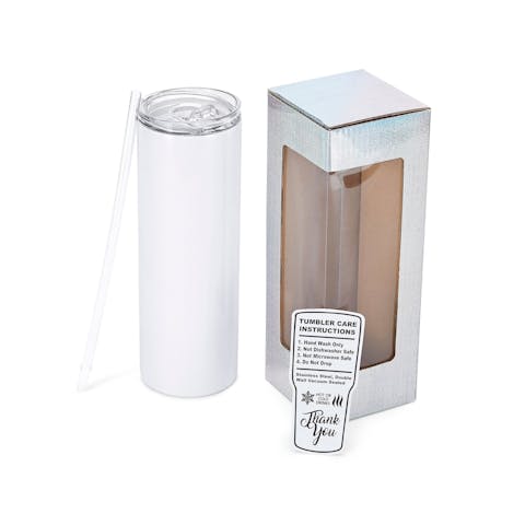 20oz Skinny Tumbler Glitter Shimmer - Ninja Transfers