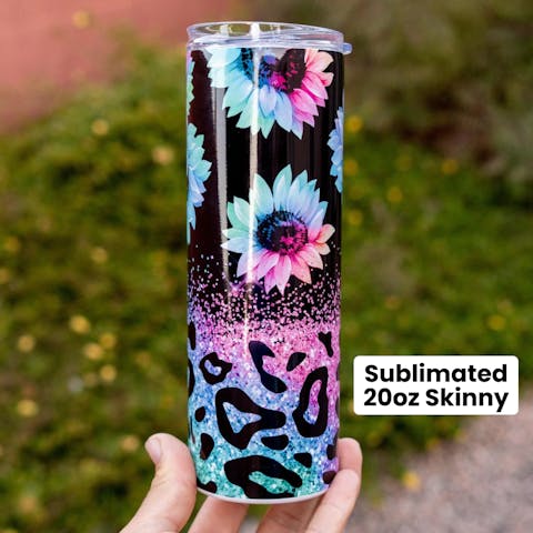 20oz Skinny Tumbler (Polycoated) - Ninja Transfers