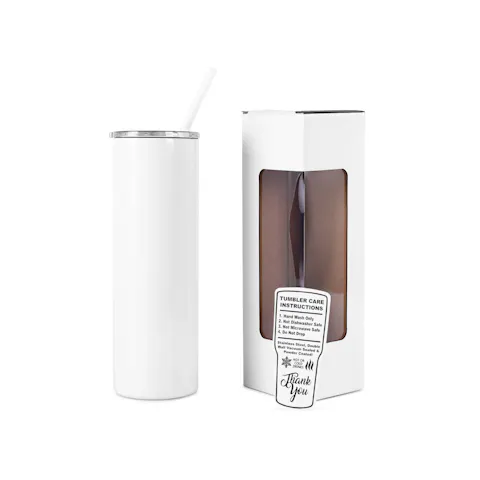 Vaso delgado de 20 oz (recubierto de polvo)