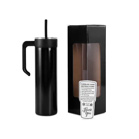 Vaso delgado de 20 oz (recubierto de polvo)