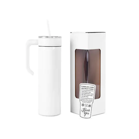 Vaso delgado de 20 oz (recubierto de polvo)