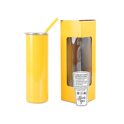 Vaso delgado de 20 oz (recubierto de polvo)