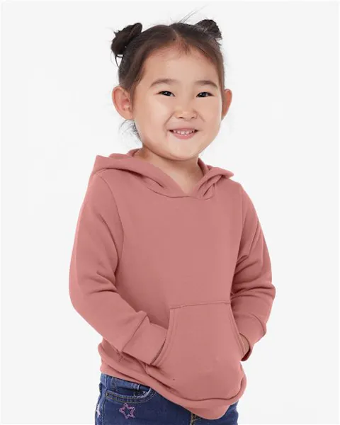 BELLA + CANVAS 3719T Toddler Sponge Fleece Pullover Hoodie Sweatshirt