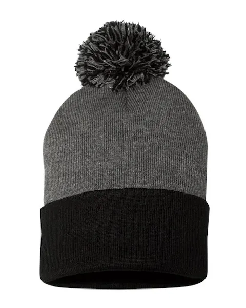 Sportsman SP15 12" Pom-Pom Cuffed Beanie