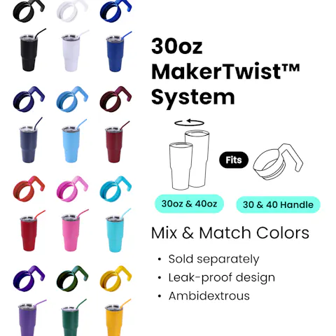 Vaso de 30 oz (recubierto de polvo)