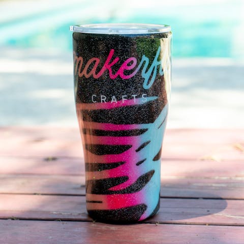 30oz Curve Tumbler (Stainless Steel) - Ninja Transfers