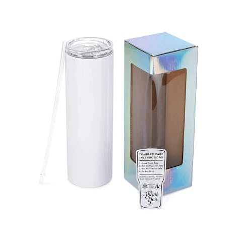 30oz Skinny Tumbler (Polycoated) - Ninja Transfers