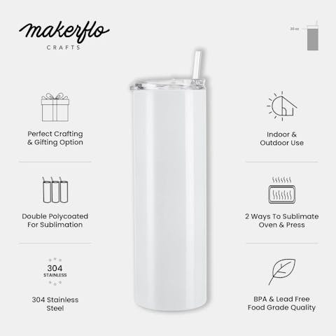 30oz Skinny Tumbler (Polycoated) - Ninja Transfers